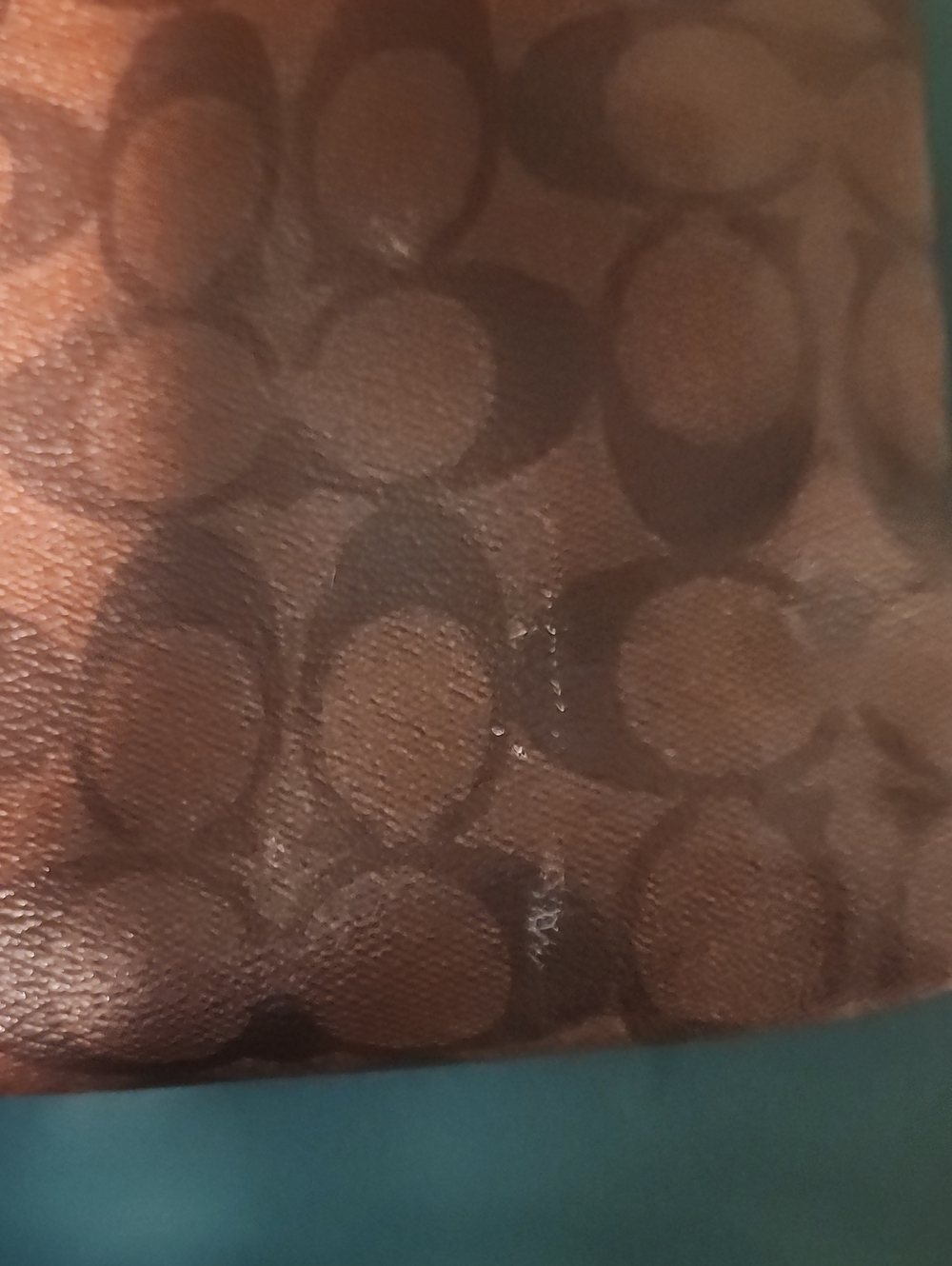 Coach Signature Messenger Bag in Brown and Black Straps Are Perfect . Zipper Gli - Picture 9 of 11